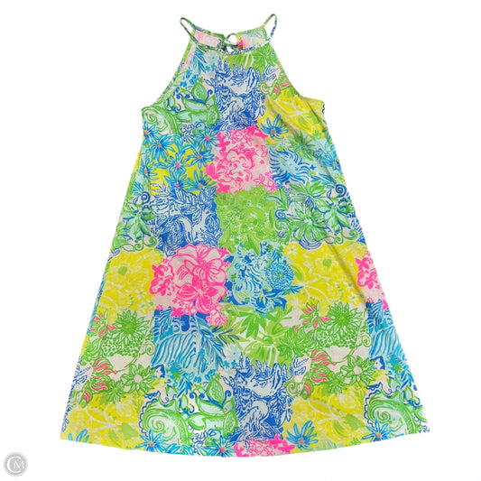 Dress Designer By Lilly Pulitzer In Blue & Green, Size: Xxs