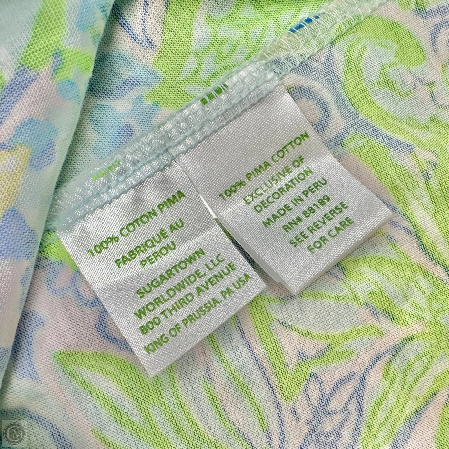 Dress Designer By Lilly Pulitzer In Blue & Green, Size: Xxs