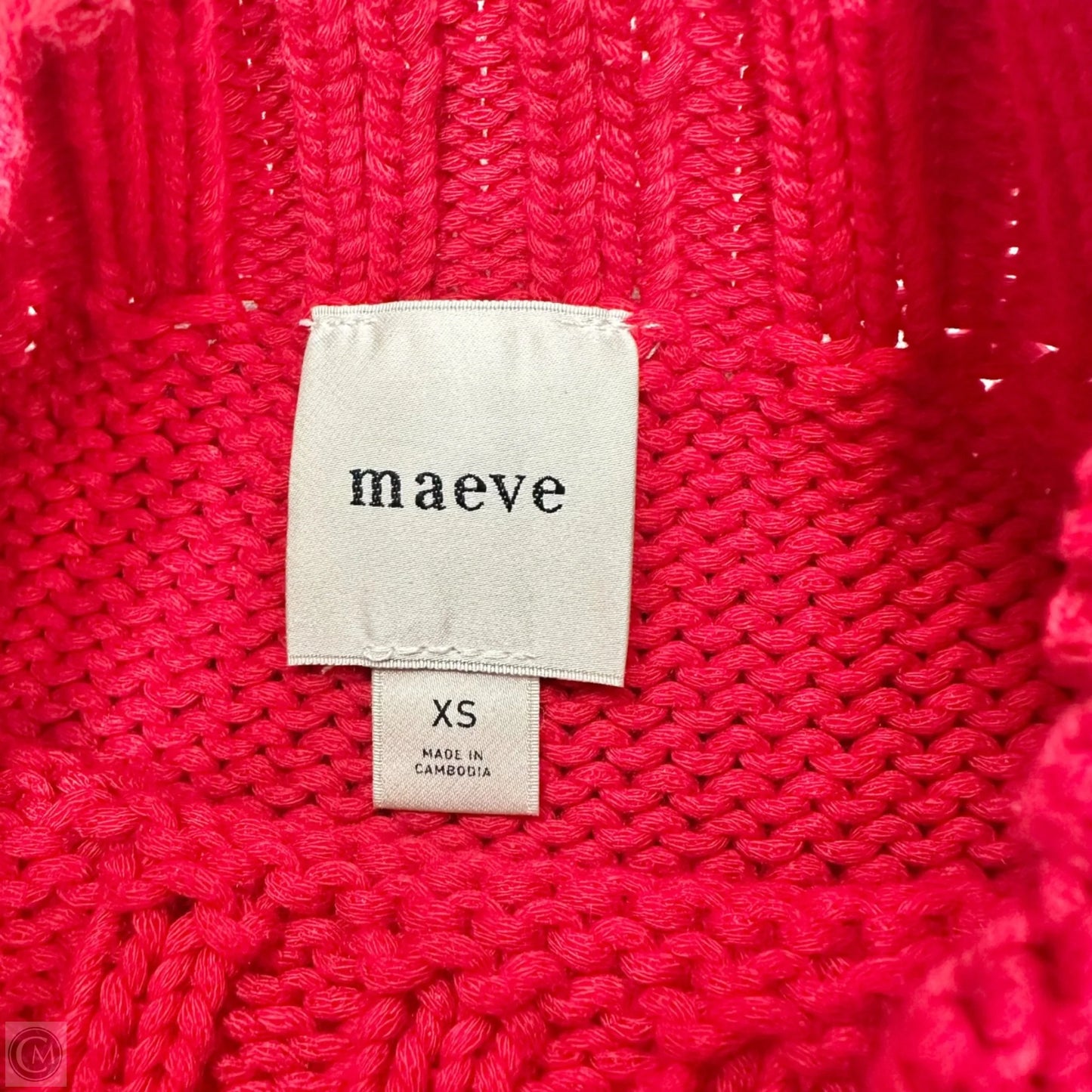 Sweater Short Sleeve By Maeve In Red, Size: Xs