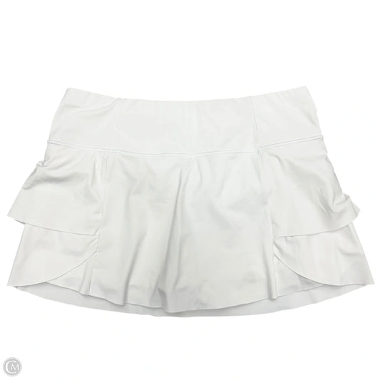 Athletic Skort By Athleta In White, Size: L