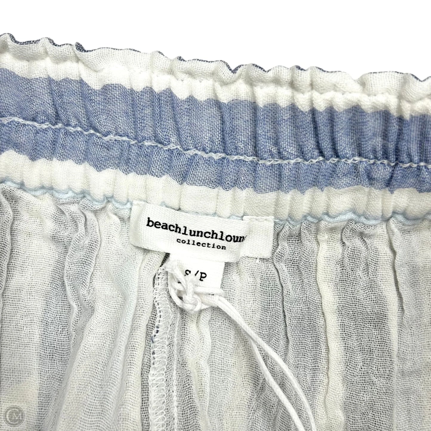 Shorts By Beachlunchlounge In Blue & White, Size: S