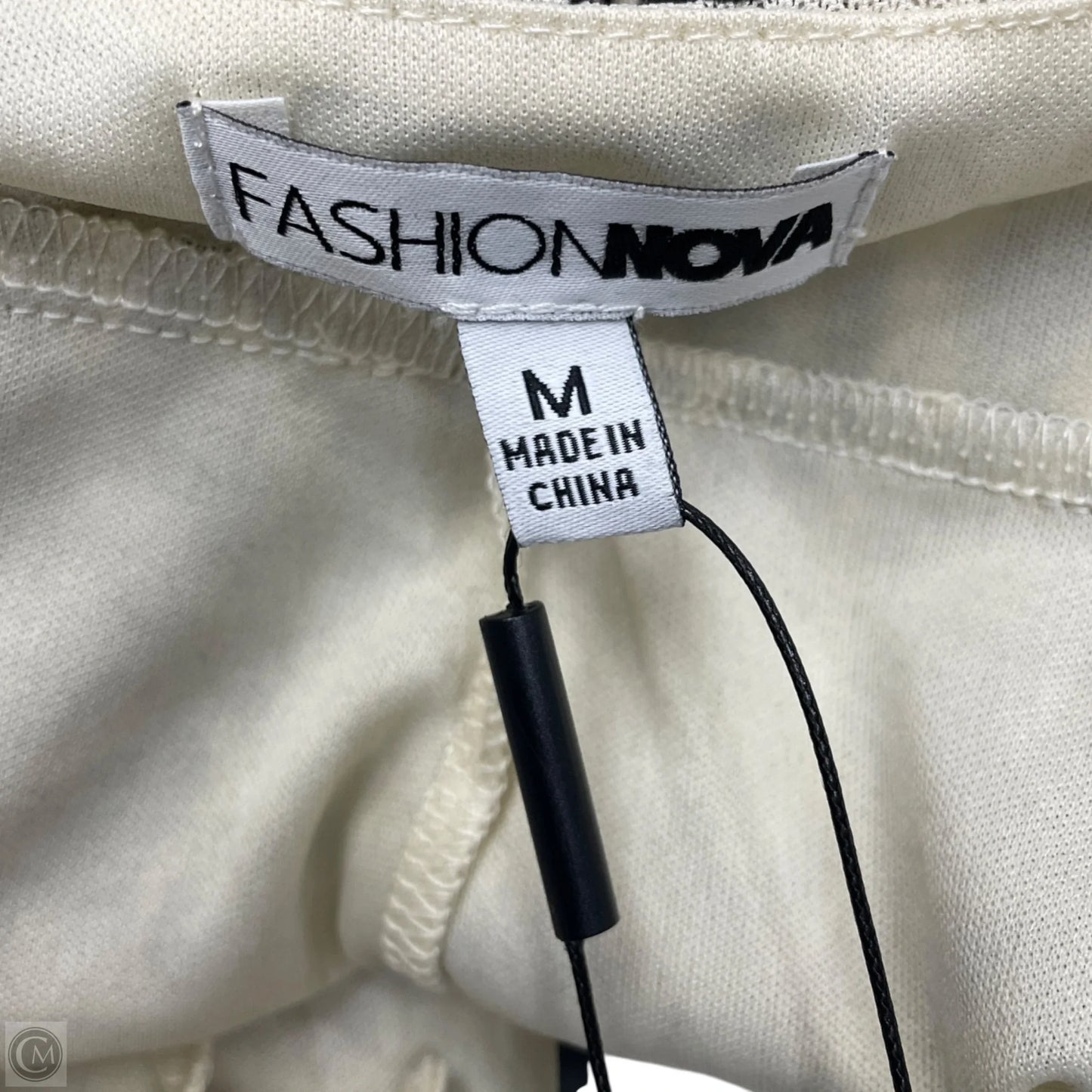 Jumpsuit By Fashion Nova In Black & Cream, Size: M