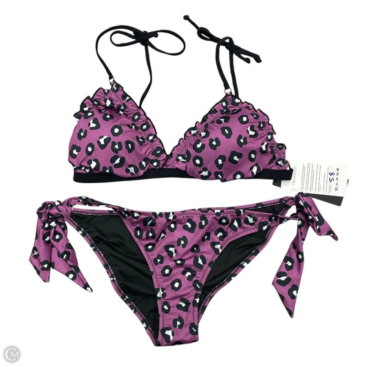 Swimsuit 2pc By Trnedyol In Black & Purple, Size: L