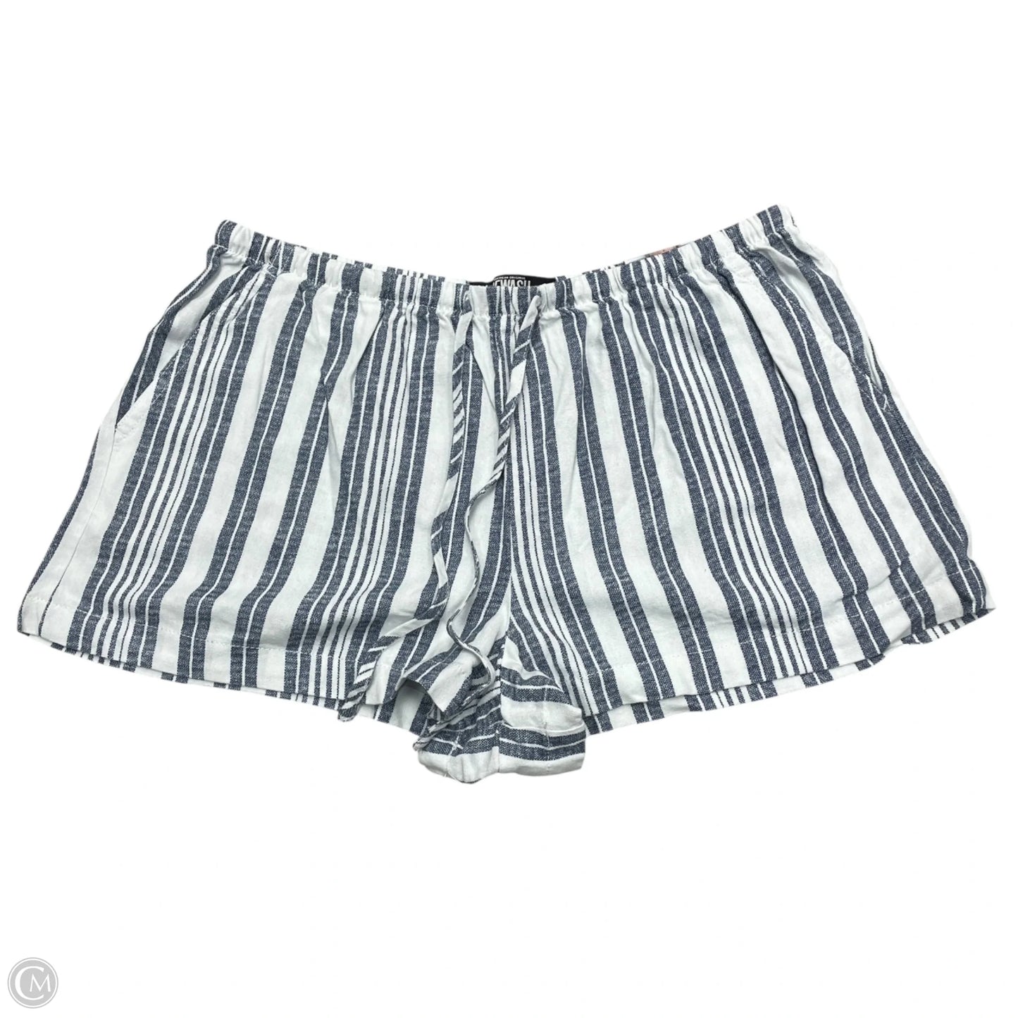 Shorts By Rewash In Blue & White, Size: L