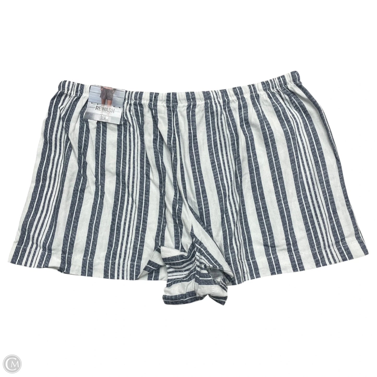 Shorts By Rewash In Blue & White, Size: L