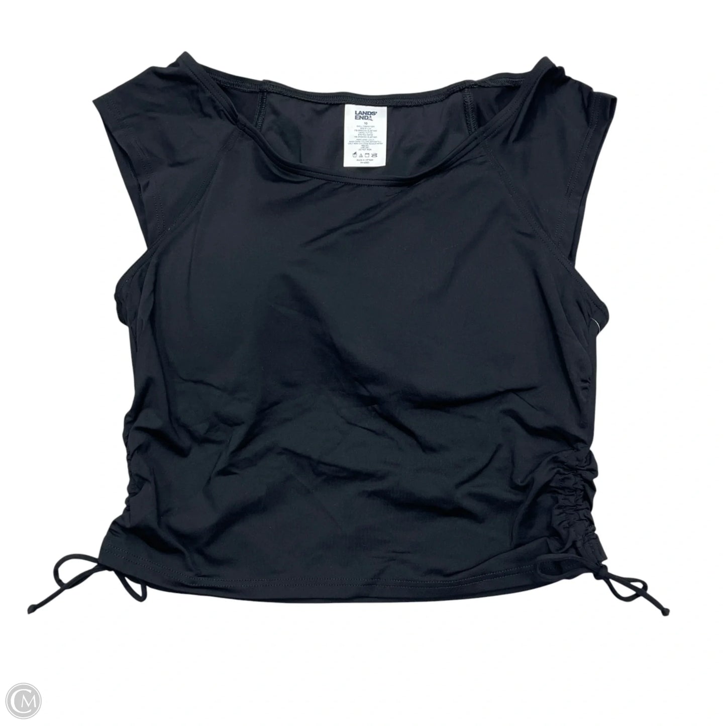 Swimsuit Top By Lands End In Black, Size: M