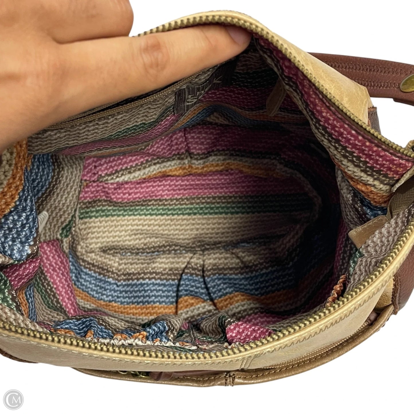 Handbag Leather By The Sak, Size: Medium