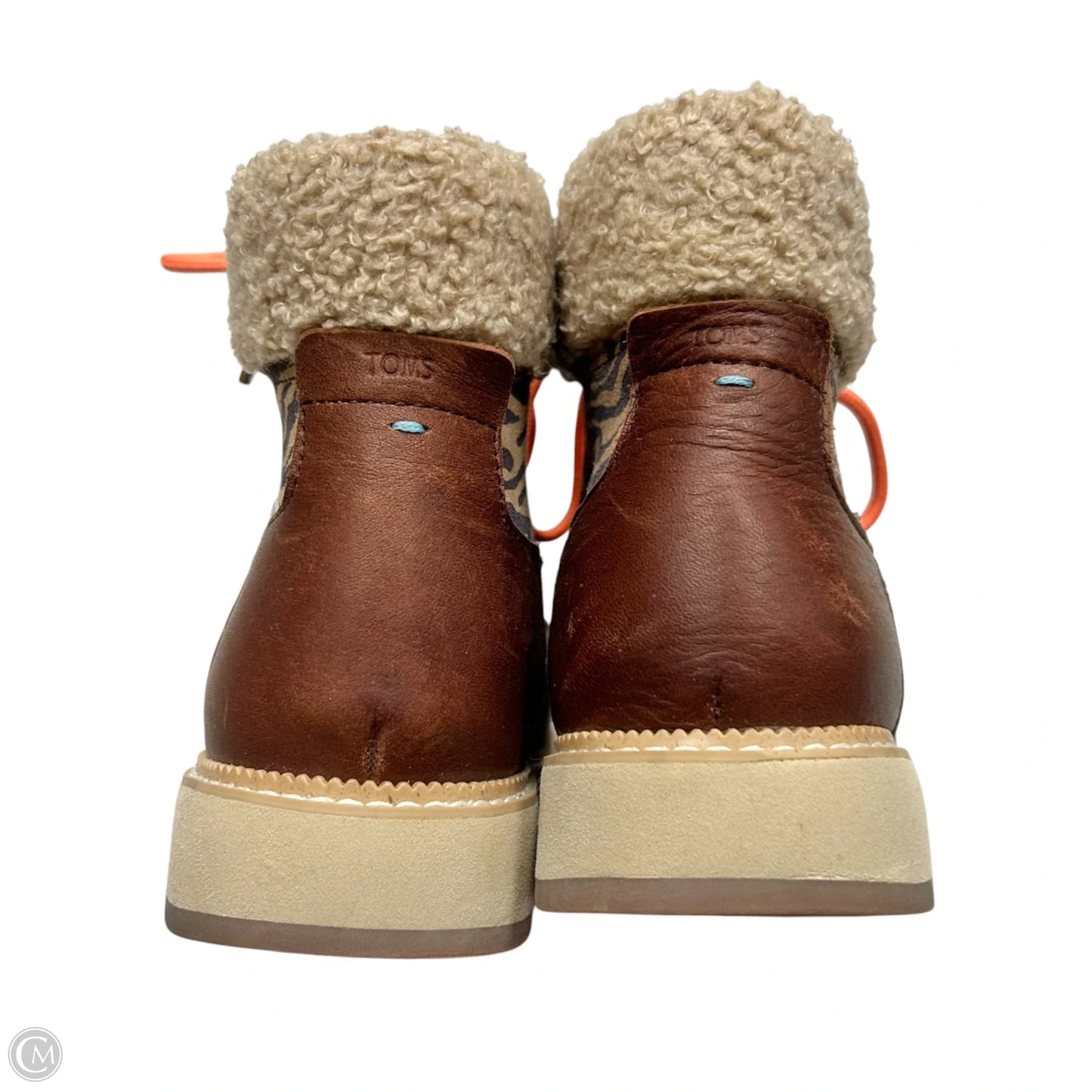 Boots Ankle Flats By Toms In Brown, Size: 8.5