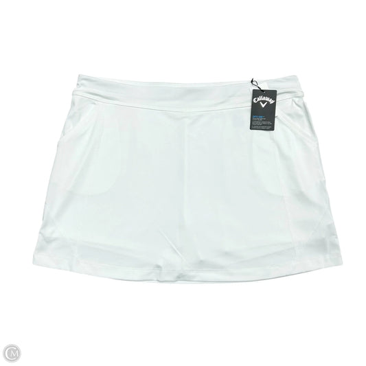 Athletic Skort By Callaway In White, Size: Xl