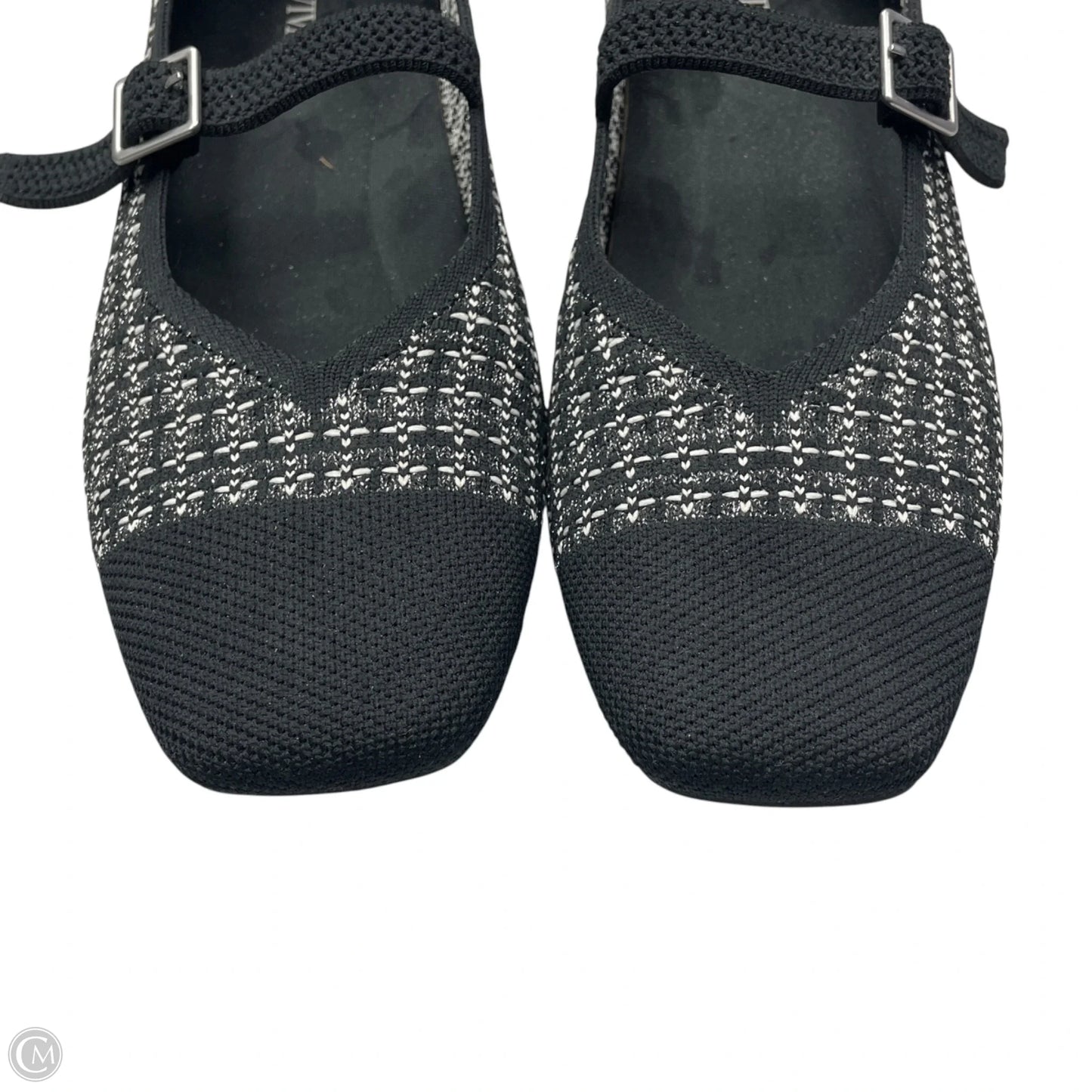 Shoes Flats By Vivaia In Black & White, Size: 8.5