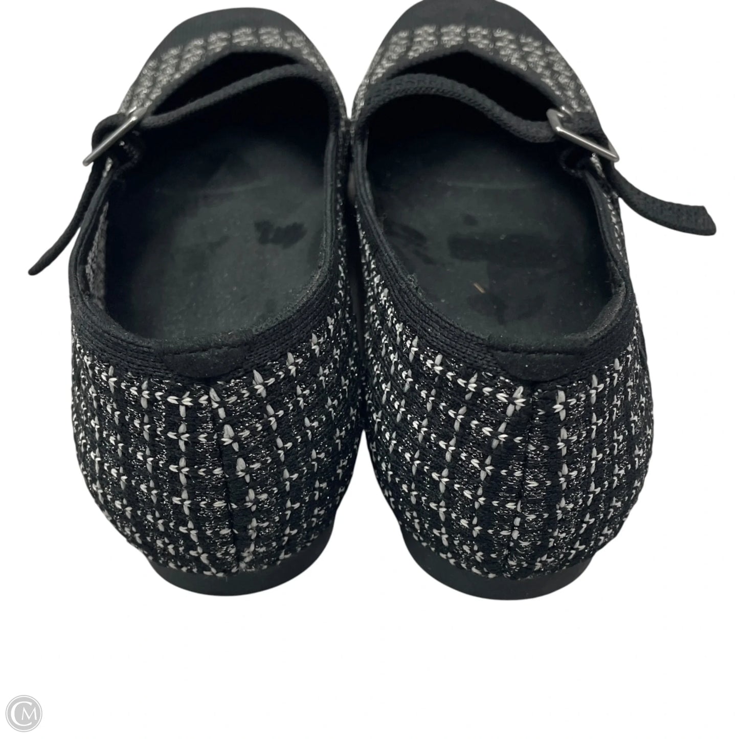 Shoes Flats By Vivaia In Black & White, Size: 8.5