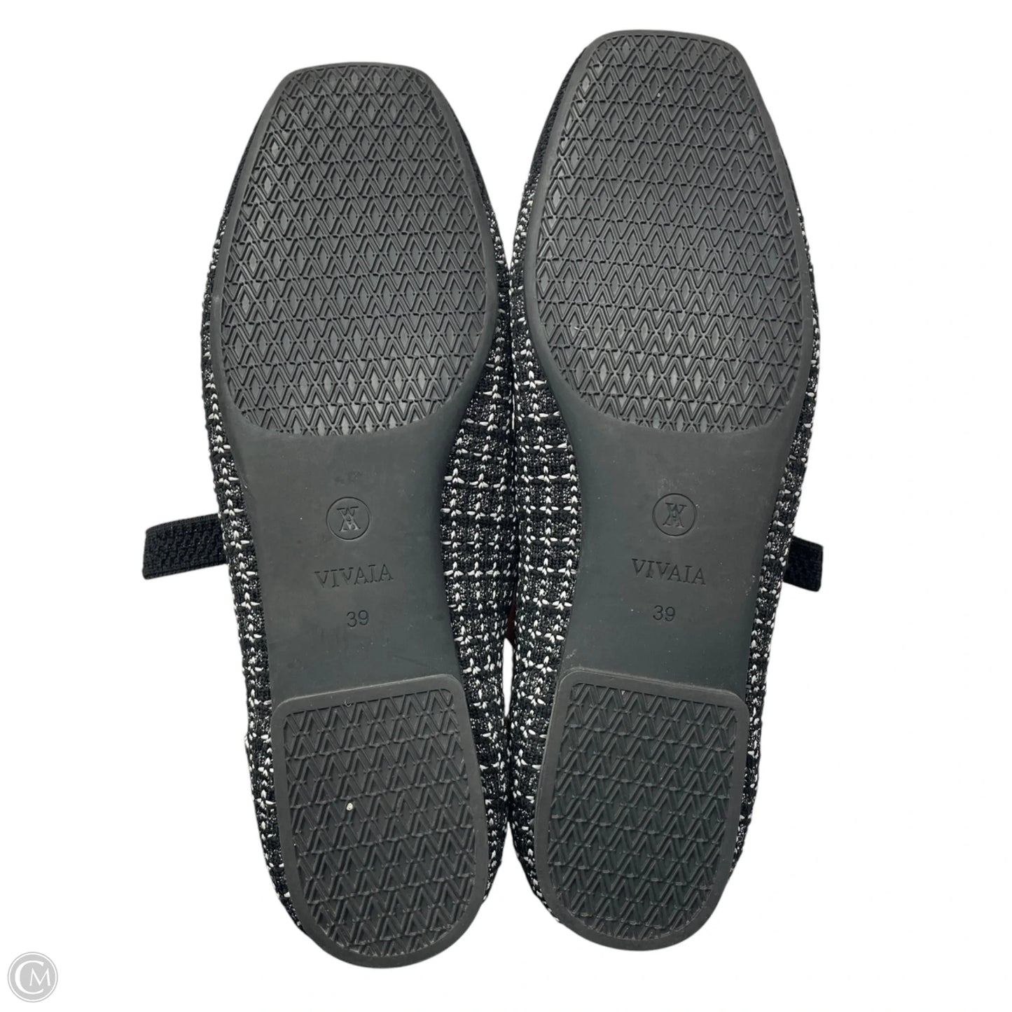 Shoes Flats By Vivaia In Black & White, Size: 8.5