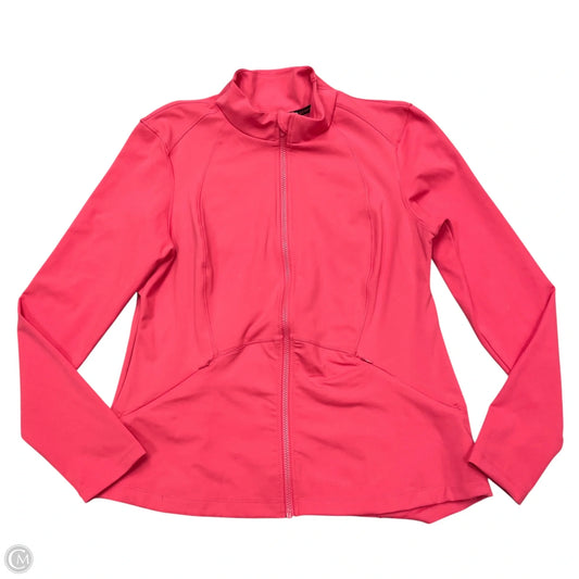 Athletic Jacket By Spyder In Pink, Size: Xl