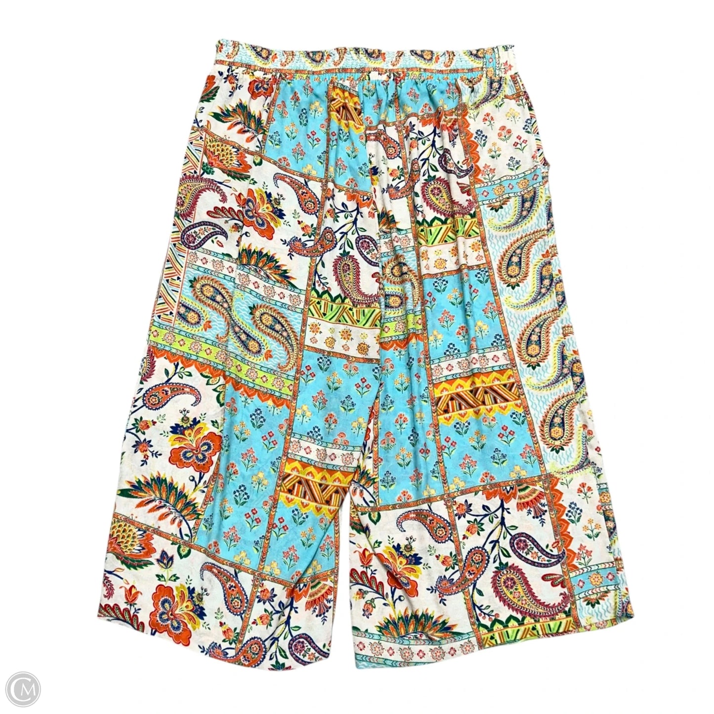 Pants Wide Leg By Rose And Olive In Blue & Orange, Size: 3x