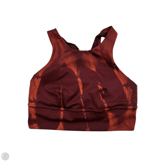 Athletic Bra By Lululemon In Red, Size: S