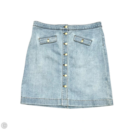 Skirt Mini & Short By Talbots In Blue Denim, Size: 16