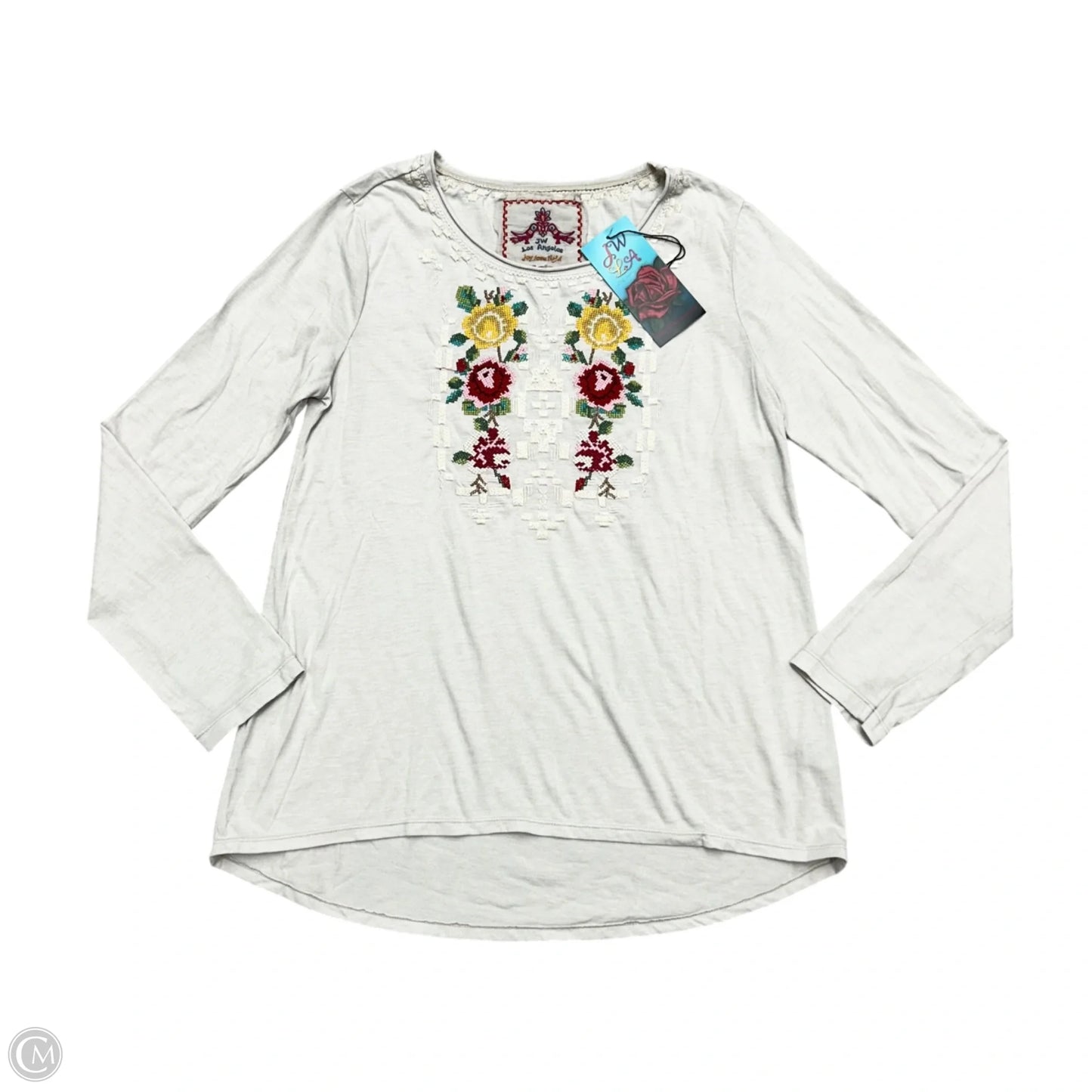 Top Long Sleeve By Johnny Was In Beige, Size: S