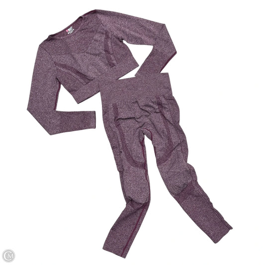 Athletic Pants 2pc In Maroon, Size: L