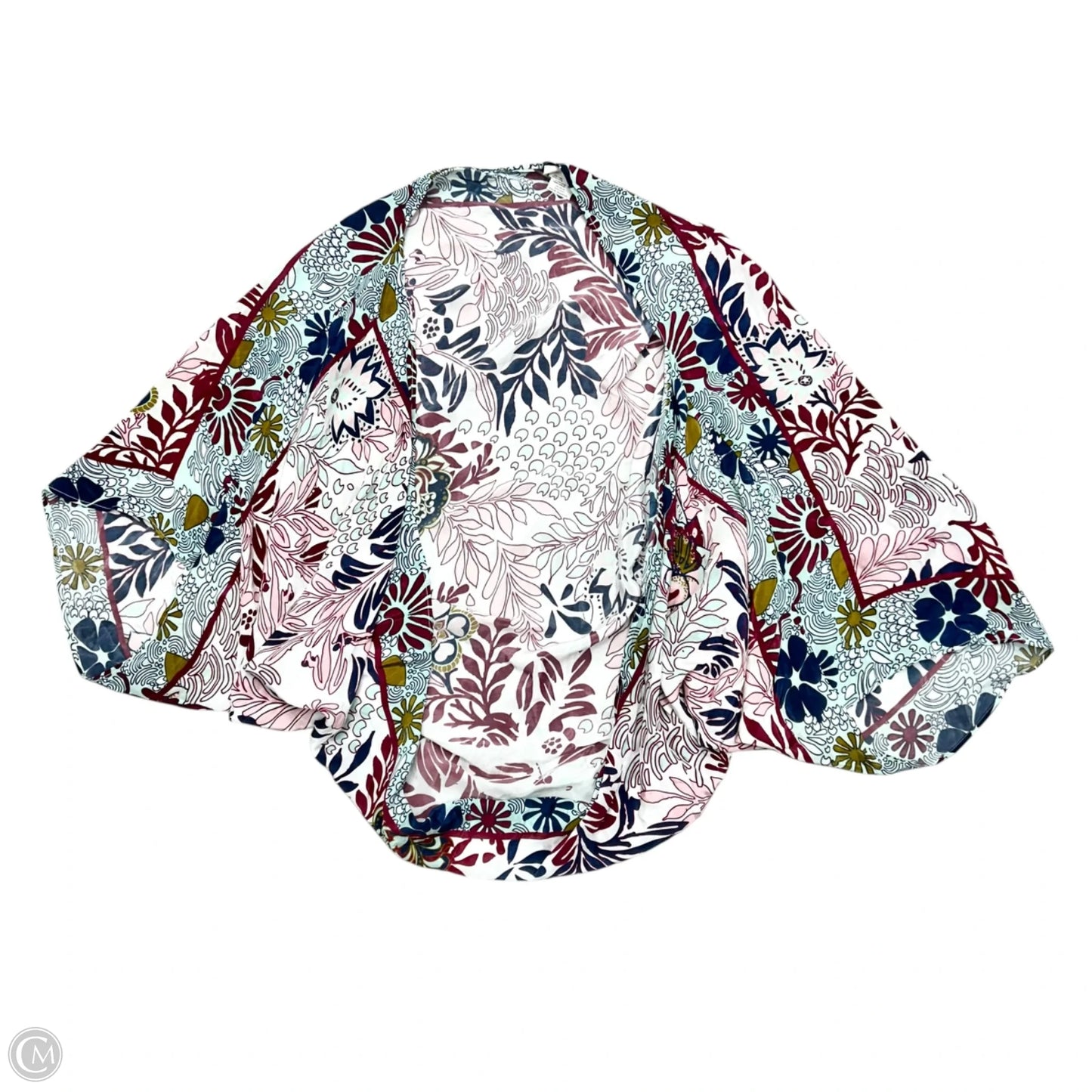 Kimono By Anthropologie In Purple & White, Size: Osfm