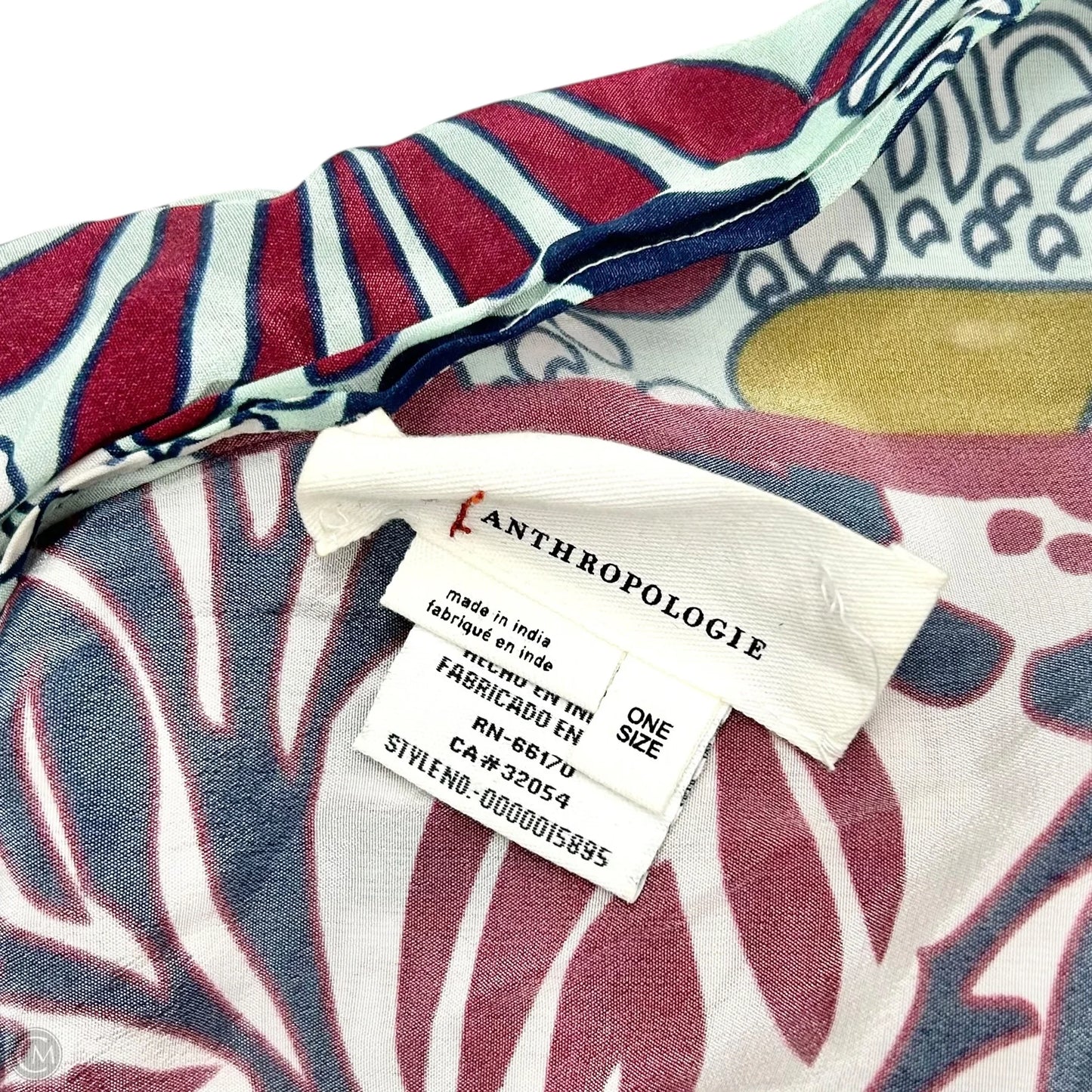 Kimono By Anthropologie In Purple & White, Size: Osfm
