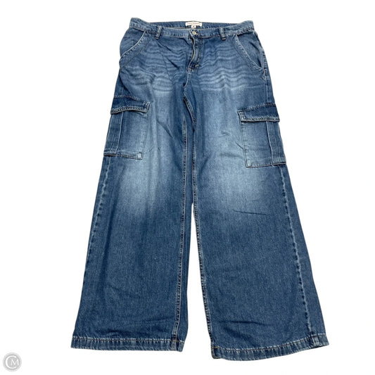 Jeans Wide Leg By Lucky Brand In Blue Denim, Size: 12