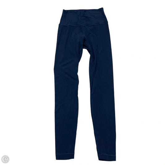 Athletic Leggings By Lululemon In Navy, Size: S