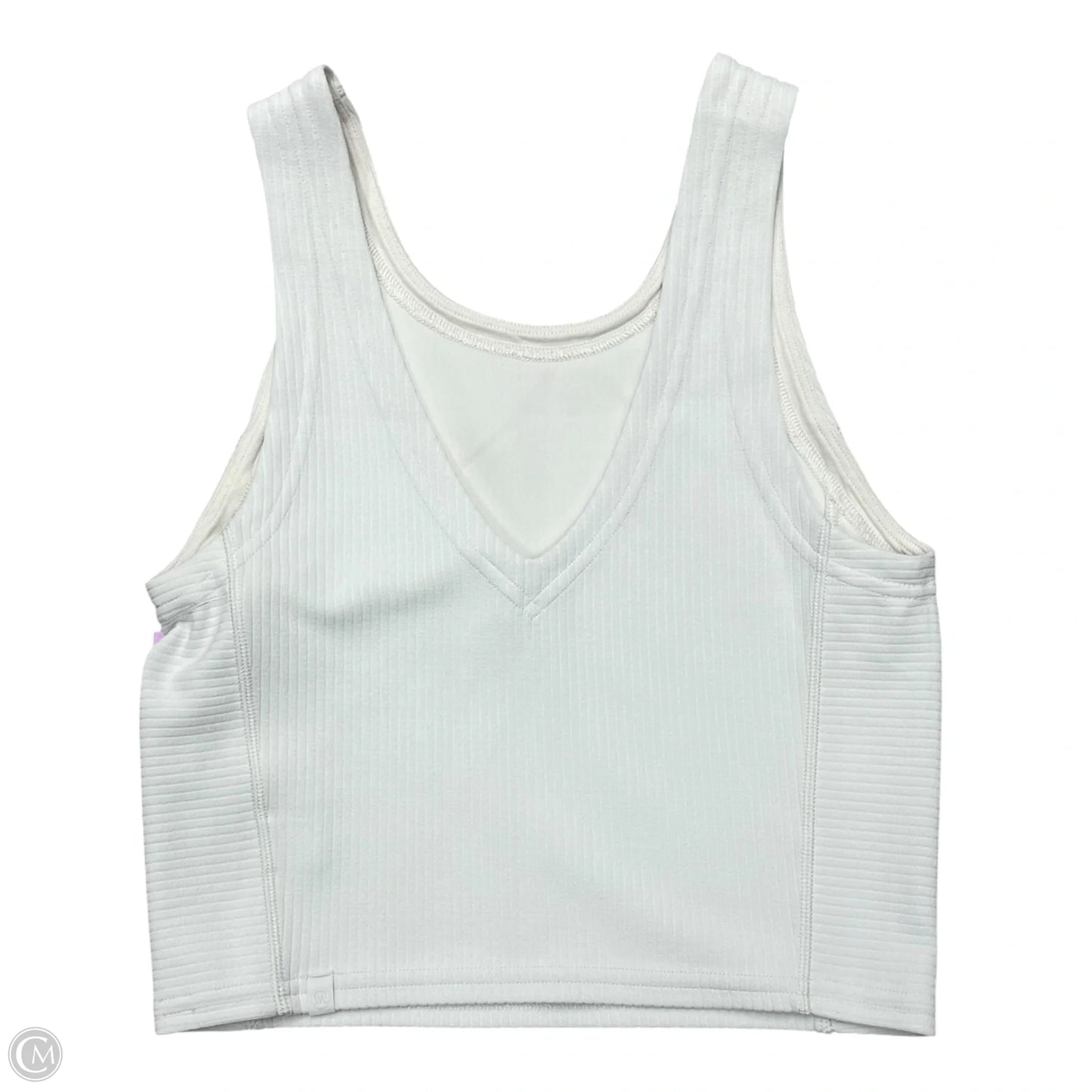 Athletic Tank Top By Lululemon In White, Size: Xs