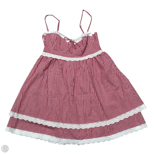 Dress Casual Short By K Lesis In Red & White, Size: S