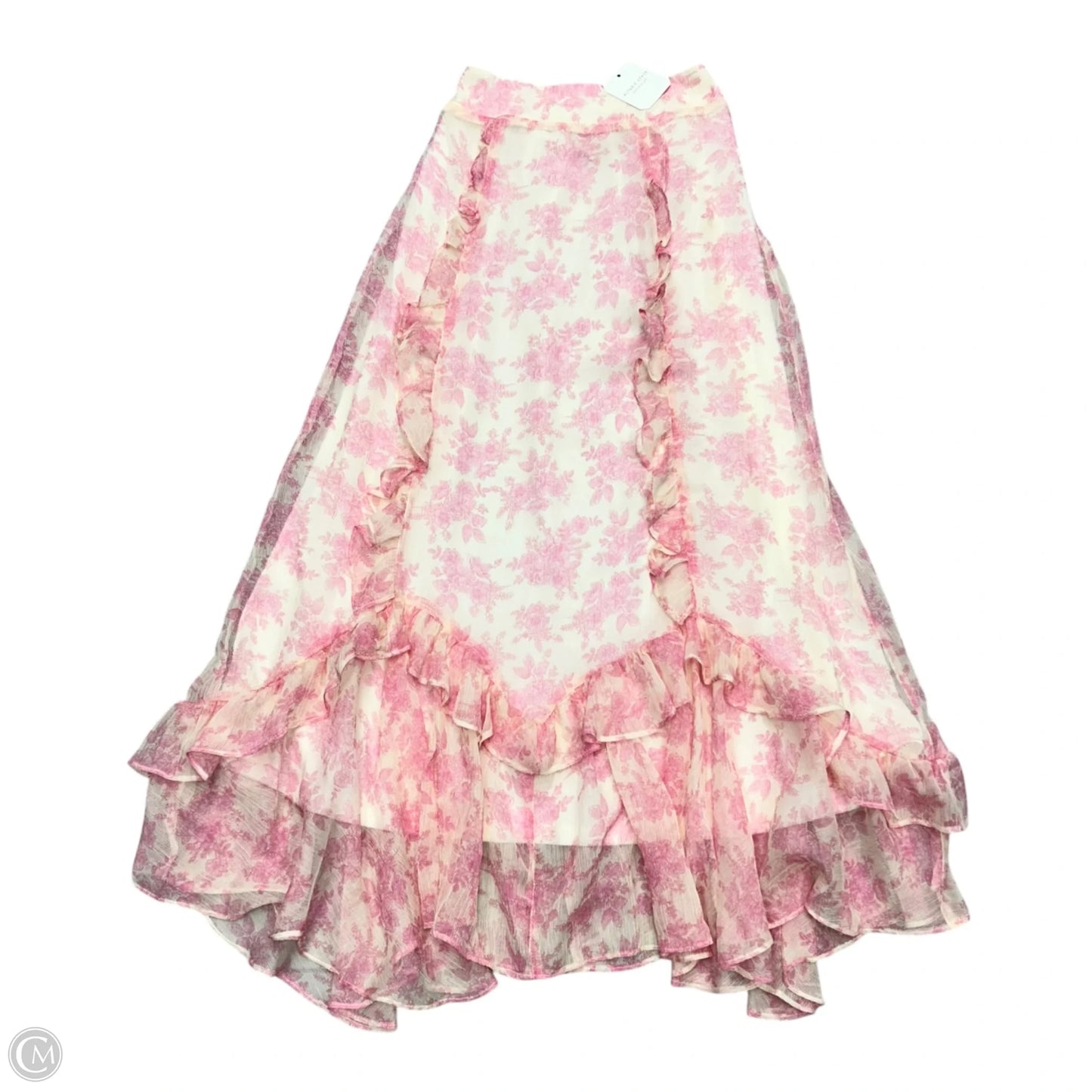 Skirt Maxi By Altard State In Pink & Cream, Size: Xs