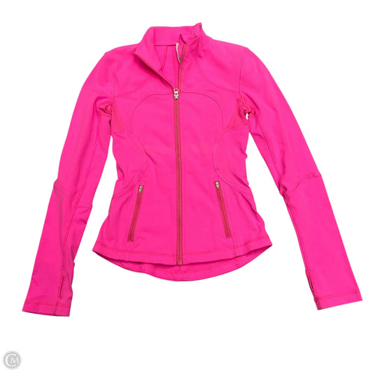 Athletic Jacket By Lululemon In Pink, Size: S