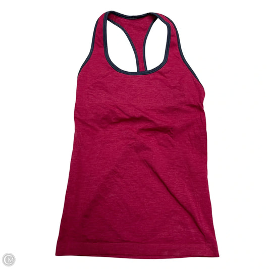 Athletic Tank Top By Lululemon In Red, Size: S