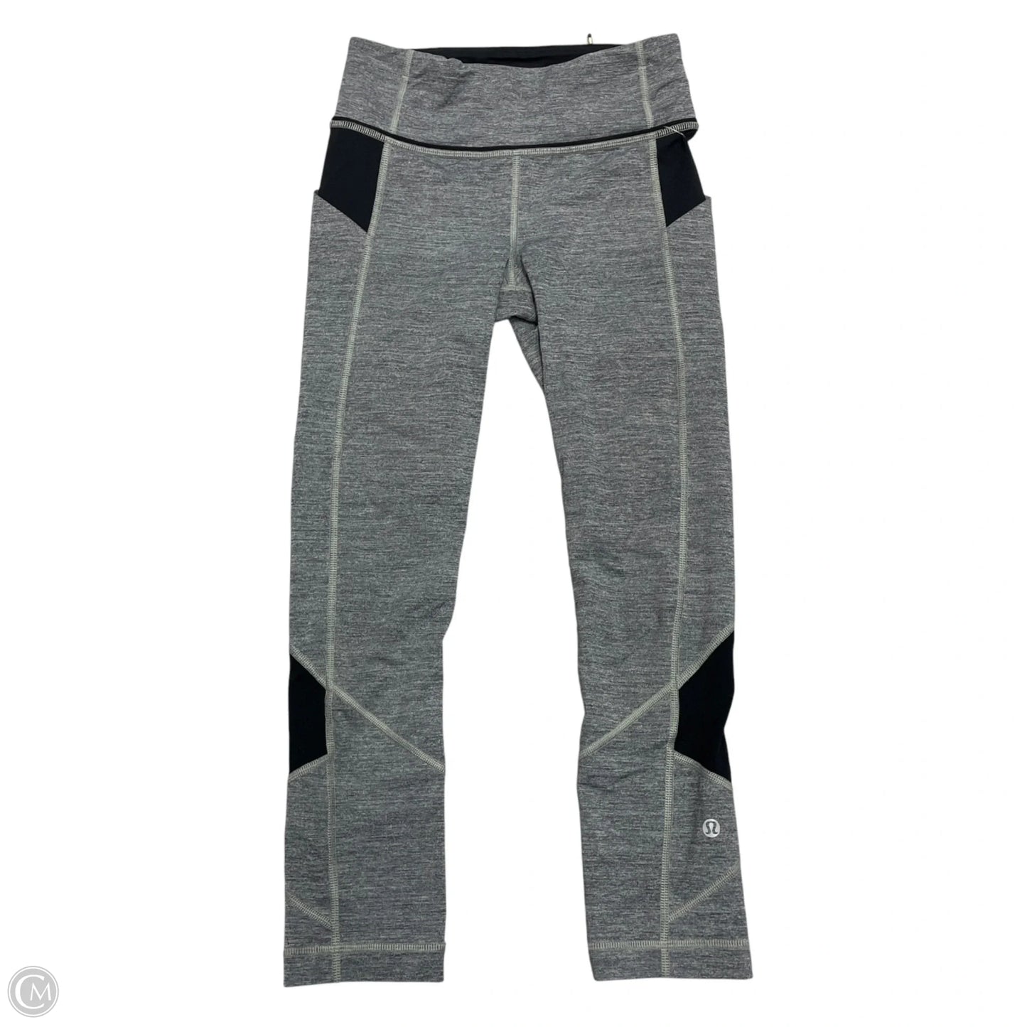 Athletic Leggings By Lululemon In Grey, Size: Xs