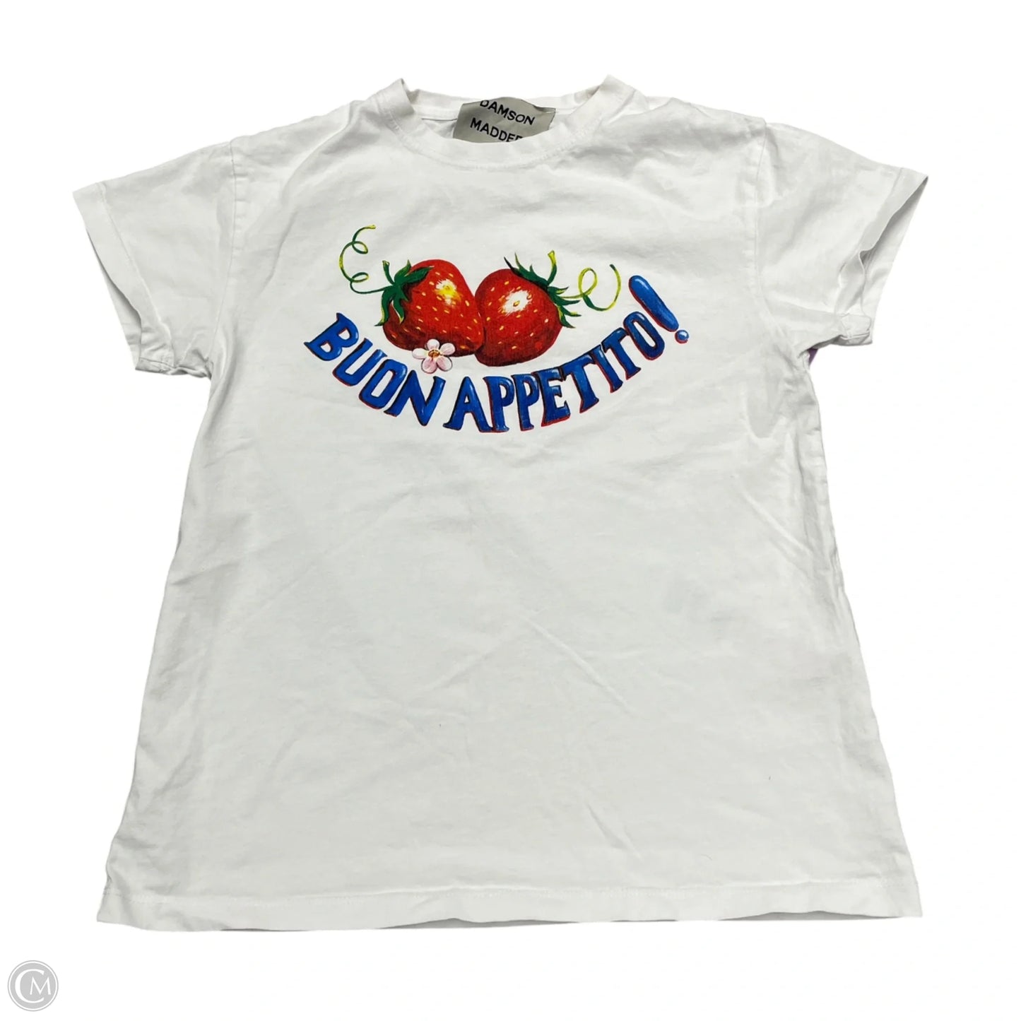 Top Short Sleeve By Damson Madder In White, Size: S