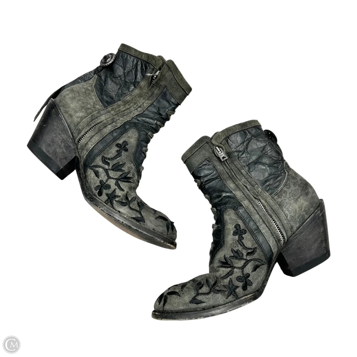 Boots Leather By Mexicana In Grey, Size: 6