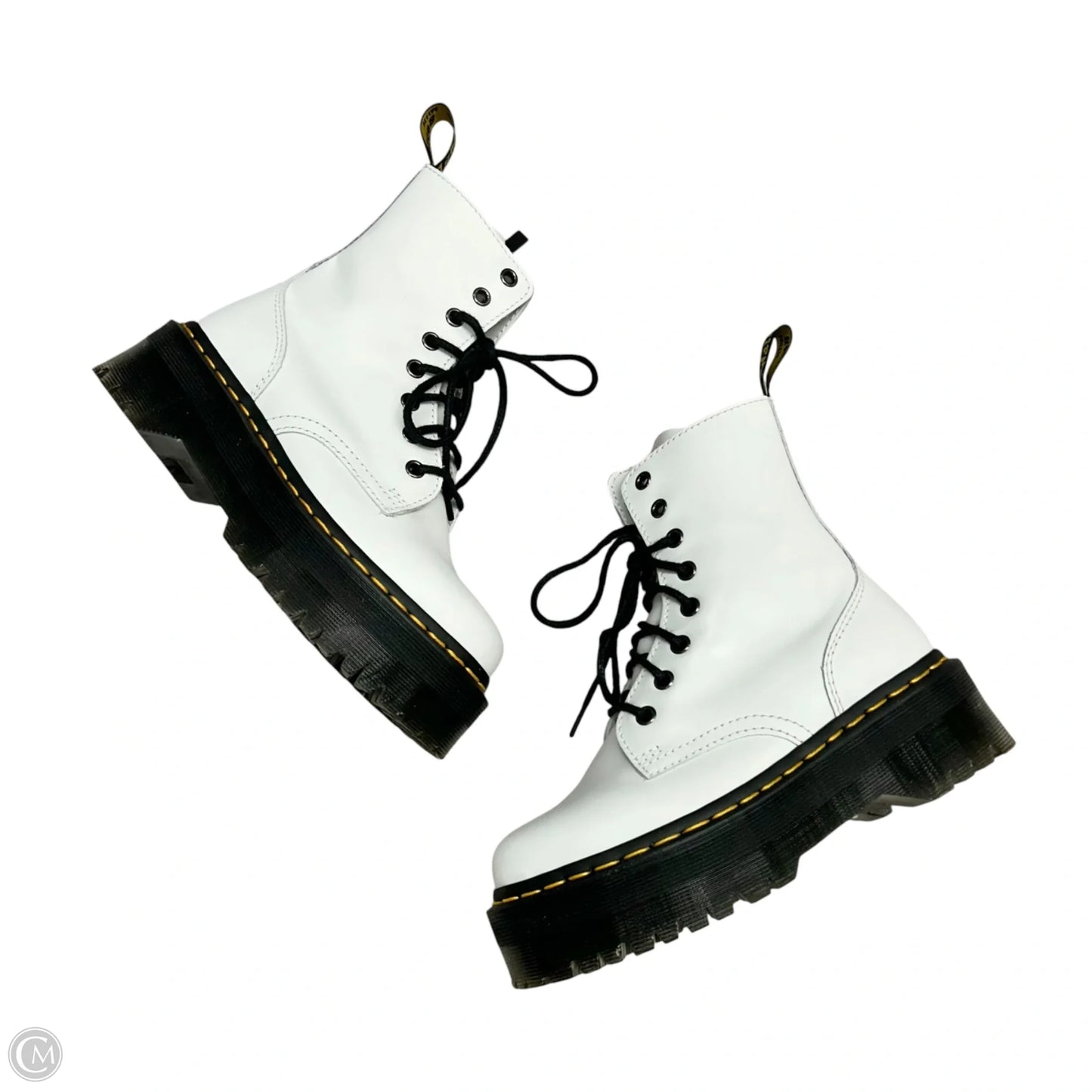 Boots Combat By Dr Martens In White, Size: 5