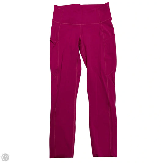 Athletic Leggings By Lululemon In Pink, Size: S