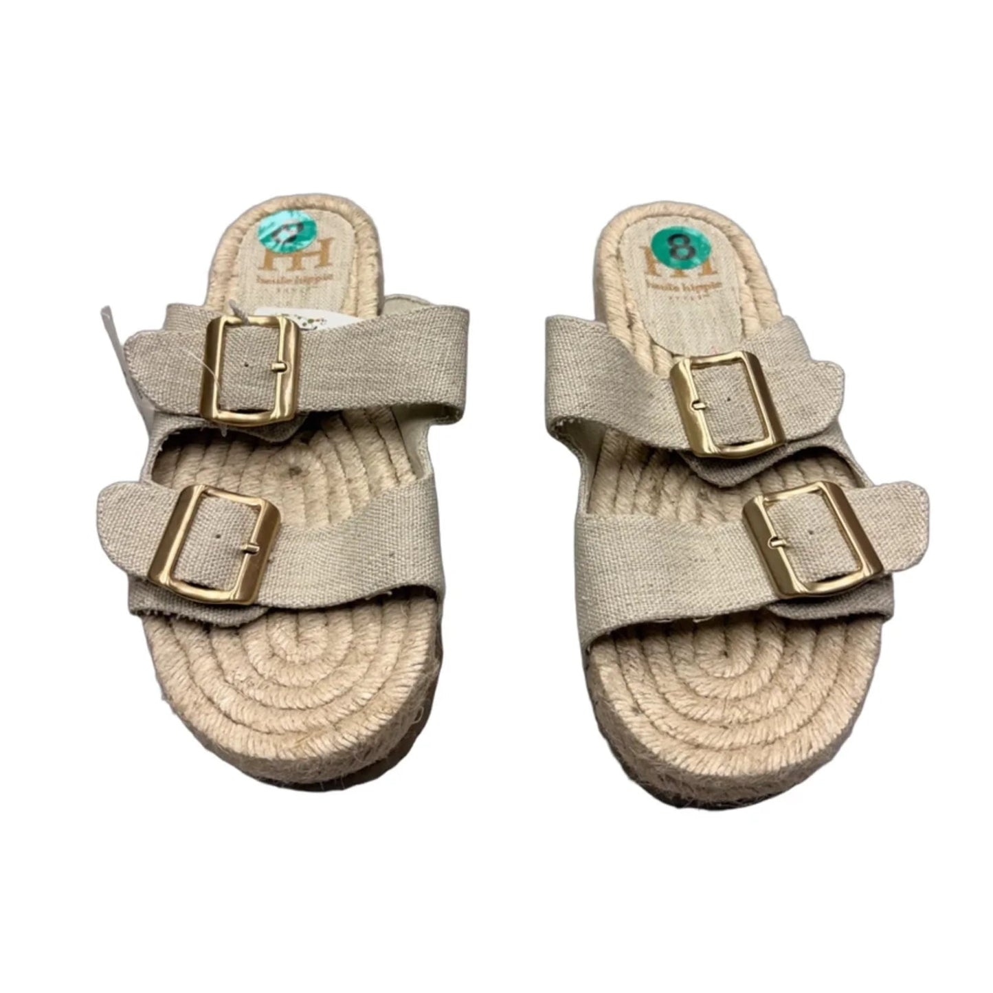 Sandals Flats By Haute Hippie In Beige, Size: 8