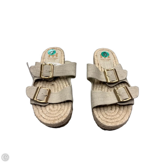 Sandals Flats By Haute Hippie In Beige, Size: 8