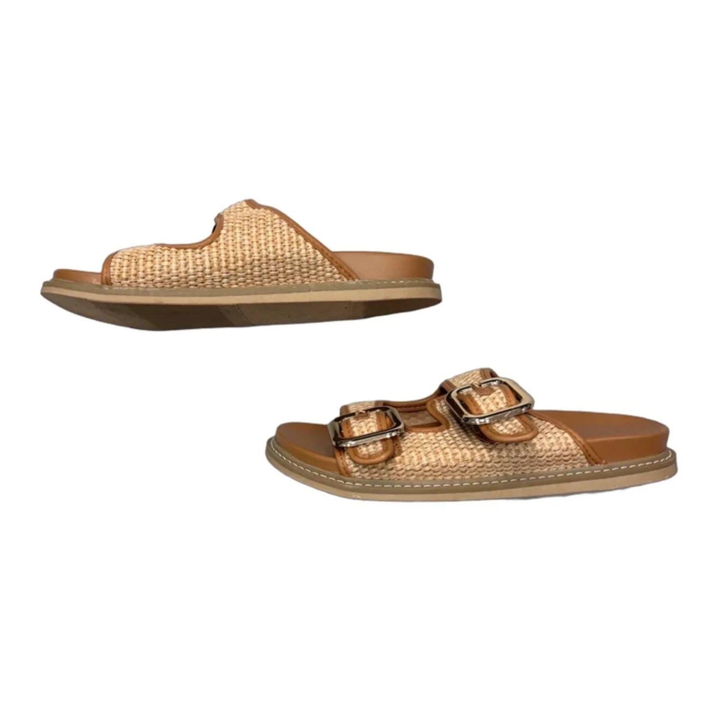 Sandals Flats By Universal Thread In Tan, Size: 8