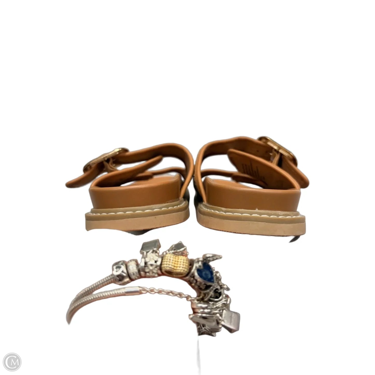 Sandals Flats By Universal Thread In Tan, Size: 8
