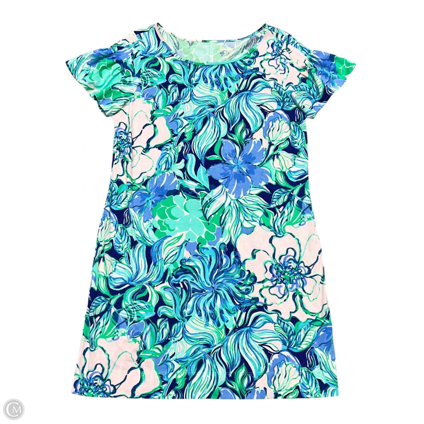 Dress Designer By Lilly Pulitzer In Blue & Pink, Size: L