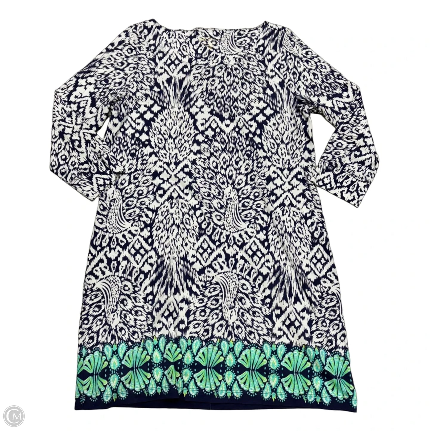 Dress Designer By Lilly Pulitzer In Blue & White, Size: Xl