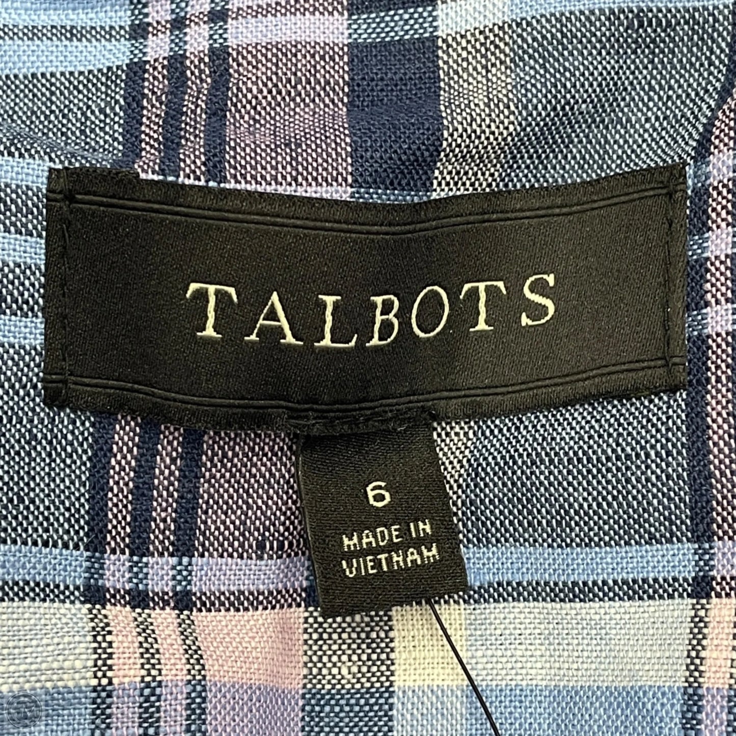 Blazer By Talbots In Blue & Pink, Size: S