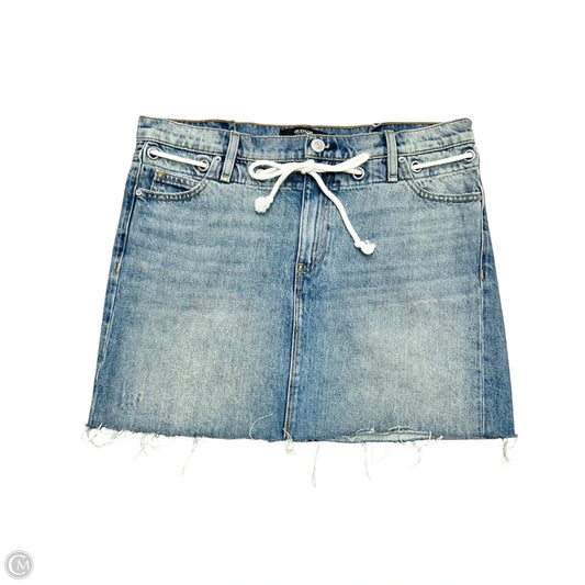 Skirt Mini & Short By Hudson In Blue Denim, Size: 8