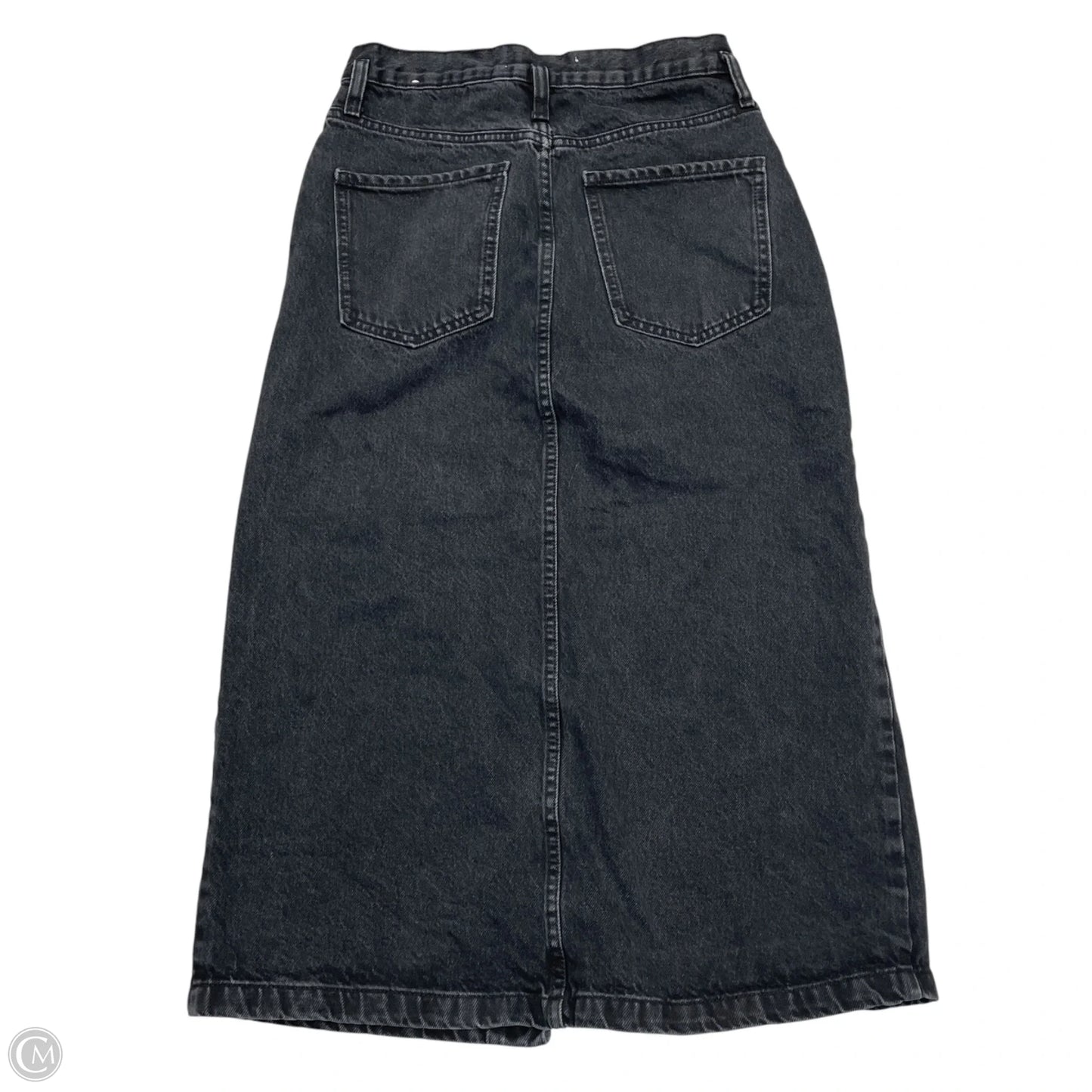 Skirt Maxi By Mng In Black Denim, Size: S