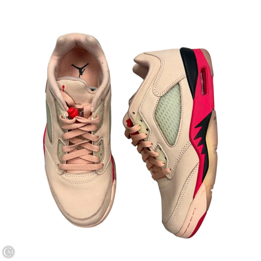 Shoes Luxury Designer By Jordan In Pink, Size: 8