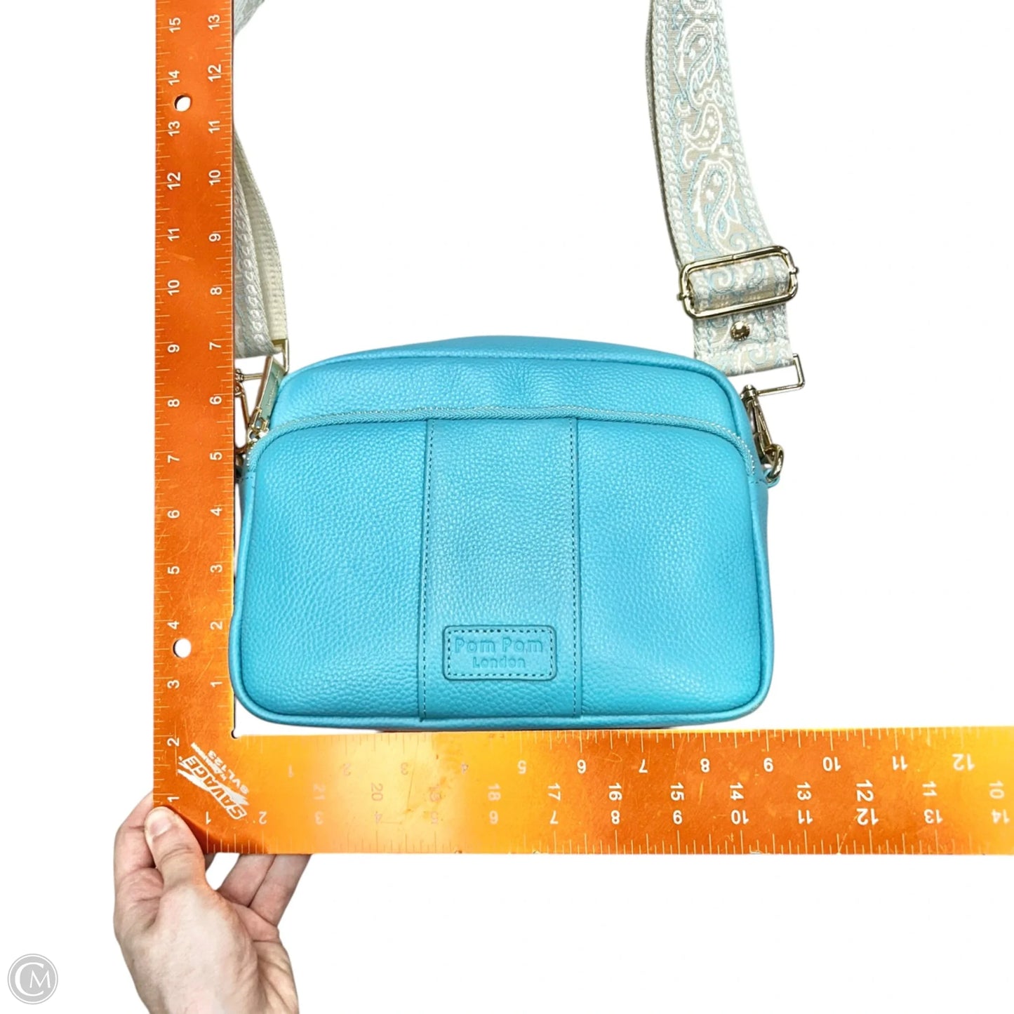 Crossbody Leather By Pom Pom London, Size: Small