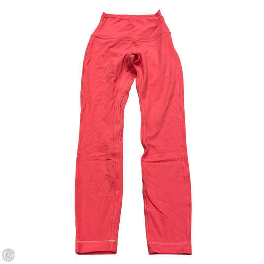 Athletic Leggings By Lululemon In Pink, Size: S