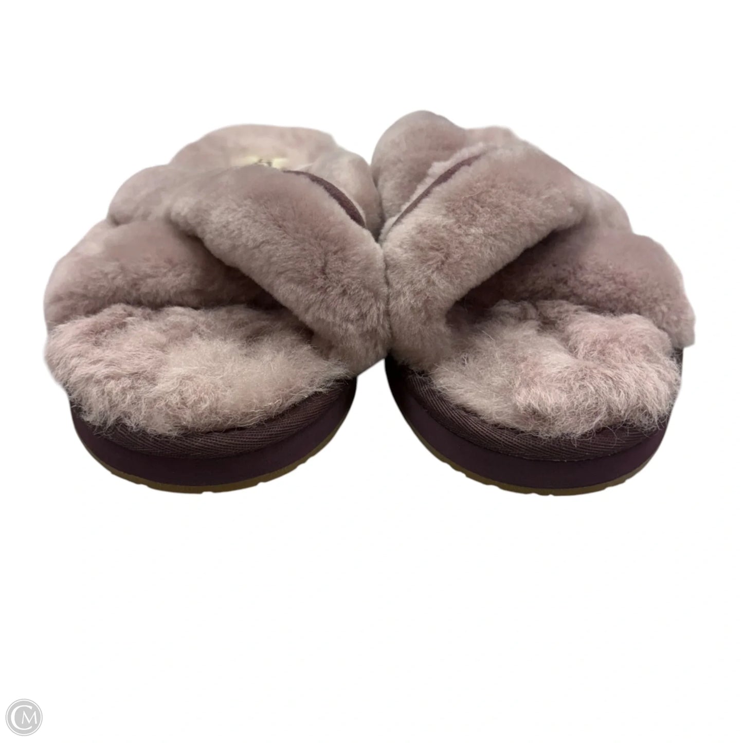 Slippers Designer By Ugg In Mauve, Size: 9