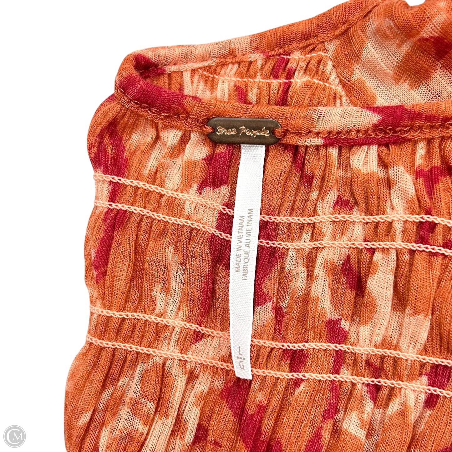 Tunic Long Sleeve By Free People In Orange, Size: L